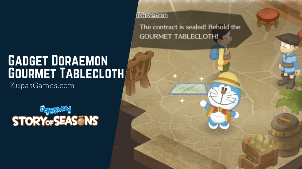 Gadget Doraemon Gourmet Tablecloth